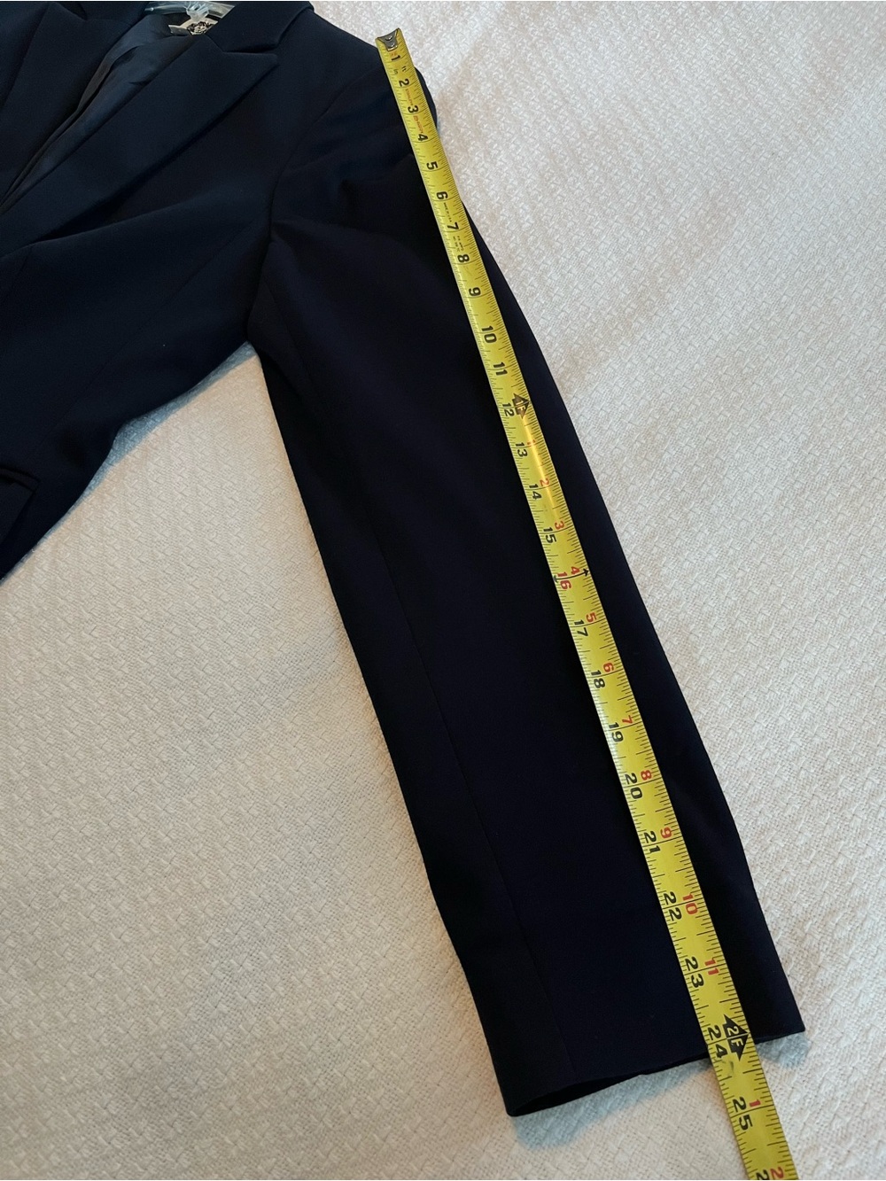 Anne Klein Women’s Navy Single-Button Lined Blazer Tailored Jacket Size 8 EUC - Picture 5 of 10